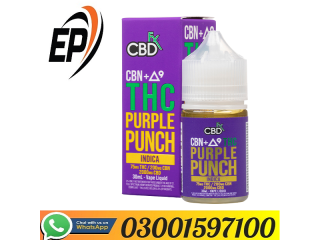 Original Delta-9 THC Vape Juice: Purple Punch (Indica) In Karachi - 03001597100