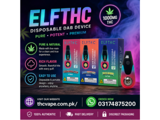 ELF THC THCP + Live Resin Dab Disposable 1000mg In Pakistan 03174875200