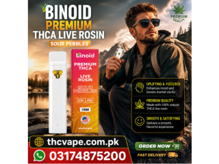 Binoid Premium Live Rosin THCa Disposable 2g In Pakistan 03174875200