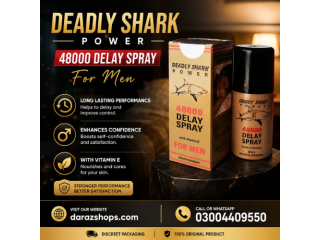 Deadly Shark Power 48000 Delay Spray with Vitamin E 40 ML In Pakistan- 03004409550
