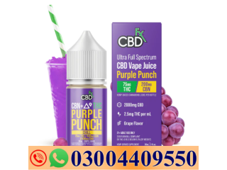 Purple Punch Indica CBDfx CBN + Delta 9 THC Vape Juice In Pakistan- 03004409550