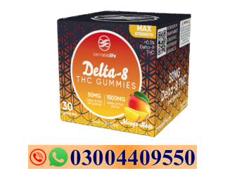 Cannabis Life | Delta-8 THC Gummies – Mango Twist | 25mg – 30ct In Haroonabad- 03004409550
