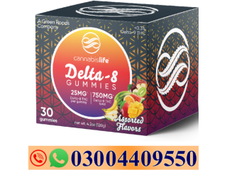 Cannabis Life | Delta-8 THC Gummies – Assorted Flavors | 25mg – 30ct In Pakistan- 03004409550