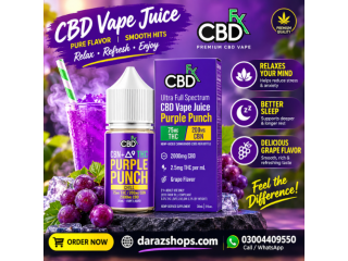 Purple Punch Indica CBDfx CBN + Delta 9 THC Vape Juice In Pakistan 03004409550
